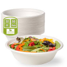Fresh Disposable Bio Degradable Paper Bowl, 180ml, Pack of 50